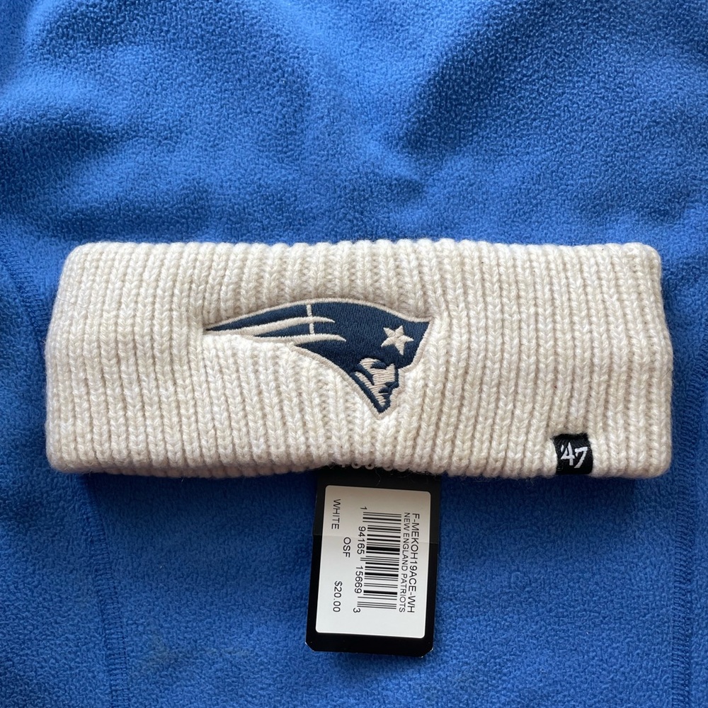 47 Brand Cream Headband with Logo